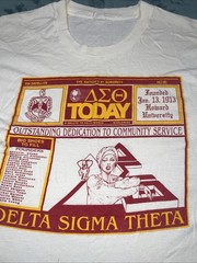 Vintage Fruit On The Loom 80’s DELTA SIGMA THETA T SHIRT Made In USA
