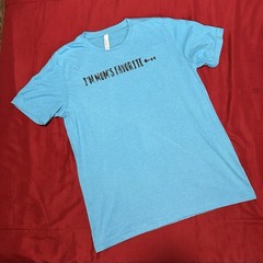 Bella+Canvas Men’s T-Shirt “I’m Mom’s Favorite” Cotton & Polyester Size L