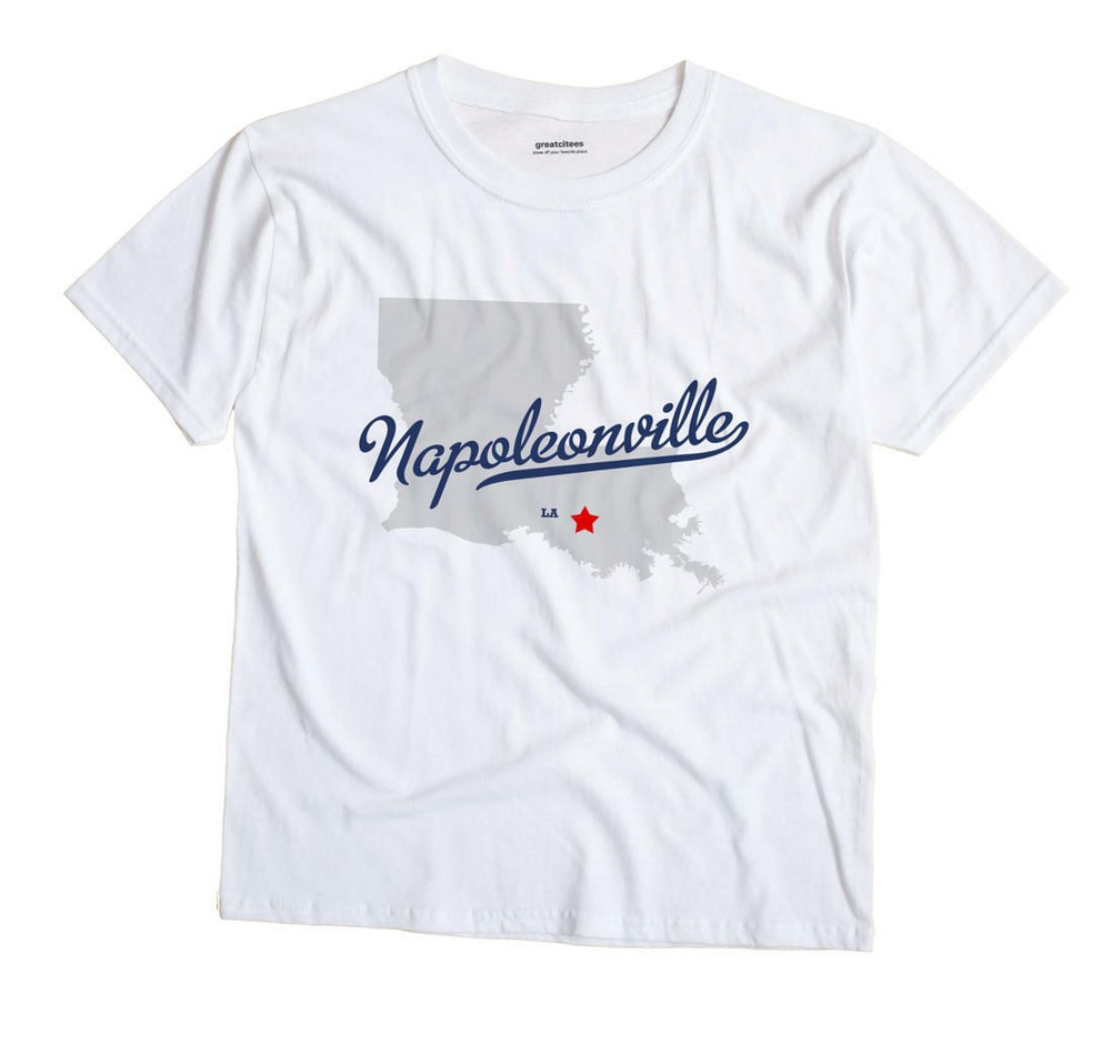 Napoleonville Louisiana LA T-Shirt MAP