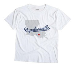 Napoleonville Louisiana LA T-Shirt MAP