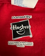 Hasbro Port & Company Cosplay Red Power Ranger Short Sleeve T-Shirt Size XL