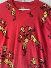 Iron Man Marvel Comics T-Shirt Men’s SZ 2XL Red Short Sleeve Cotton Poly Blend