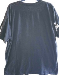 3XL Black Short Sleeve Preshrunk Cotton Tshirt USA Militia Small Town Flag Army