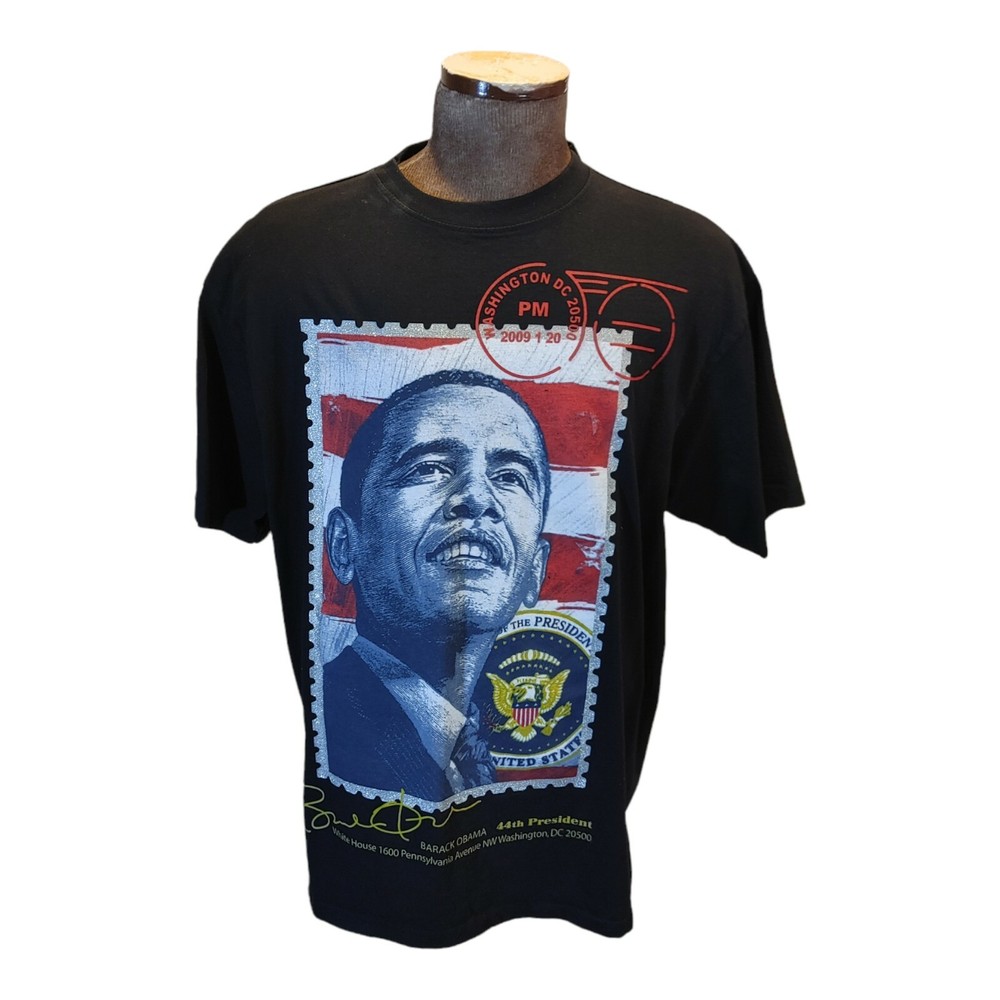 President Barack Obama All Over Print T-Shirt From Inaguration Rap cityLAB XL