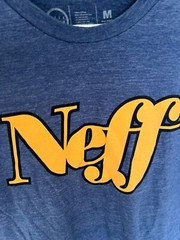 NEW NWOT LOT OF 2 Neff T-Shirts Mens Size MEDIUM Cotton Heather Gold Logo/Orange