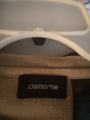 Claiborne Men’s Knit Shirt Lot – SS (2) Cream Olive; LS (4) Cream Olive Tan Blk