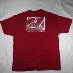 Vintage 90s Hanes Beefy-T Synchro Swimming Teamwork XL Red Graphic T Swim Team