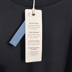 Marine Layer Beachwood Tree Fabric Black SOFT Summer Active Tee T Shirt 2XL New