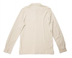 Sartorio $675 Light Beige Slim Long Sleeve Polo Shirt Cotton Jersey XXL (56 IT)