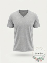 Alfani Mens Speckled Casual Sexy V-Neck T-Shirt