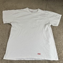 Supreme Shirt Mens Medium White Small Box Logo Hanes ComfortSoft Tagless Tee