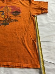 St. Croix T-Shirt VTG Fits Adult SZ Large Orange Sailboat Ocean Cotton Tee