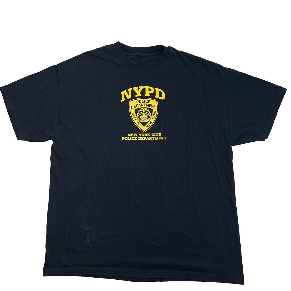 NYPD New Your Police Department Dark Blue Casual T-Shirt Men’s Size 2XL