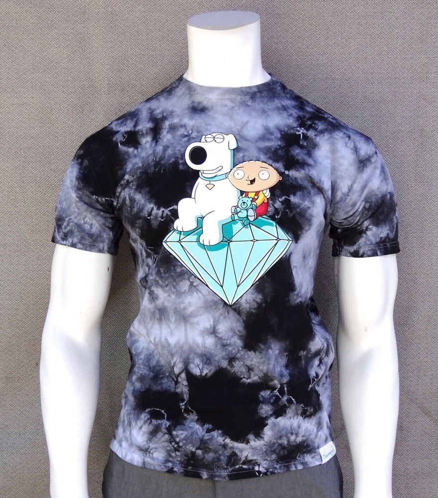 New Diamond Supply Co. x Family Guy Crystal Wash Size SMALL T Shirt RDAM-598