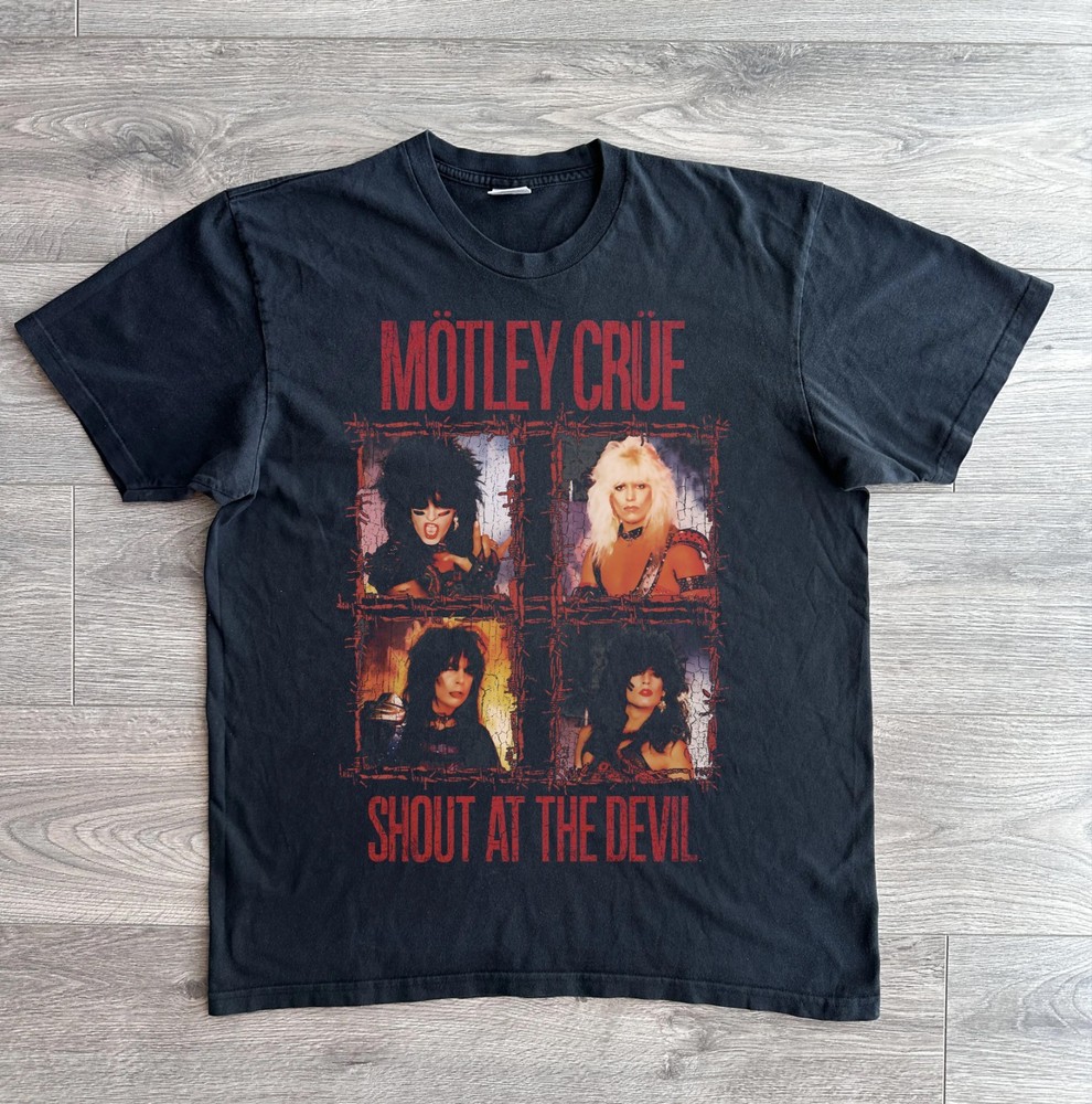 Motley Crue Shout At The Devil Vintage Band Graphic Tee