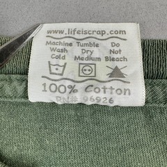Life is Crap Mens XL T Shirt No Fishing Green Funny 100% Cotton