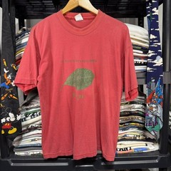 Vintage Peru Coca Leaf “No Es Droga” Men’s Red T-Shirt Size L 90s Distressed