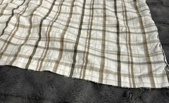 Quiksilver Thrashed Surf Plaid shirt Y2K Distresses Grey vintage 90s XL/TG
