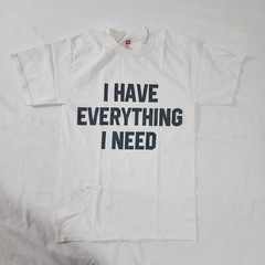 I Have Everything I Need T-shirts Graphic Tee Mens Small White Hanes