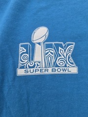 Super Bowl 2026 Bud Light Beer Sponsor T Shirt Mens XL Blue NFL Short Sleeve