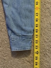 VTG L L Bean Lined Denim Shirt Blue Red Check Interior Large Made In USA