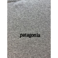Patagonia Gray Long Sleeve Tee with Orange and Yellow Sunset Graphic