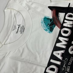 Diamond Supply Co T Shirt Size 2XL White Diamond Shop Short Sleeve Pullover