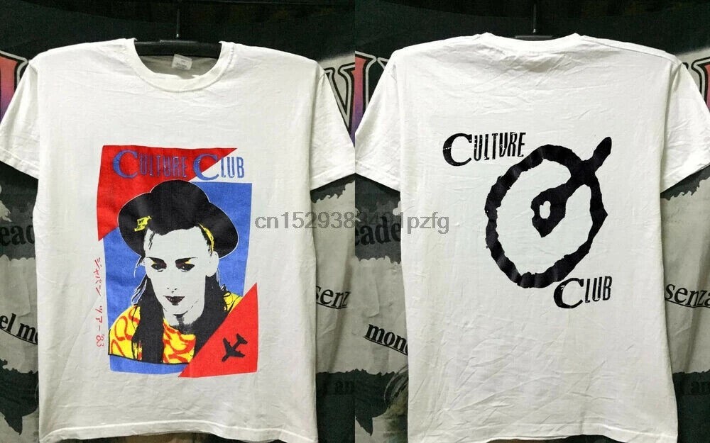 hot vintage 1983 Culture Club Boy George new reprint tshirt usa size hot sale