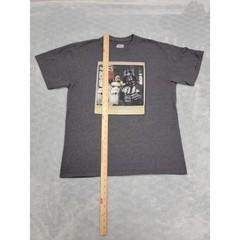 Star Wars Fifth Sun Shirt Mens L Gray Darth Vader Stormtrooper Selfie Graphic