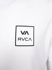 RVCA Men’s White VA Box Regular Fit S/S T-Shirt (S02)