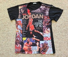 EUC King Michael Jordan MJ Air Jordan Slam Cover Montage T Size Large L