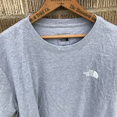 The North Face Mens XL Evolution Box NSE Short Slv Tee T-shirt Pale Grey Heather