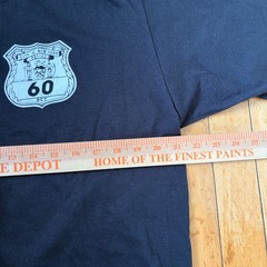 Vintage NYPD 60th Precinct Shirt Mens XL Black Jerzees Single Stitch Made USA