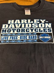 Harley Davidson Motorcycles Adult Xl Black T Shirt North Carolina Speedway