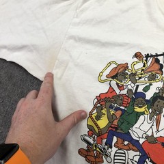 Vintage Fat Albert Junkyard Gang Shirt Mens Large Graphic Scene Not Herd 90s