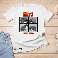 HISS – Hedgie Metal A Hedgehog Hard Rock Band Graphic Unisex T-shirt