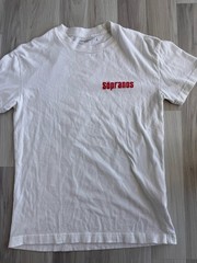 RARE! Abercrombie Fitch HBO The Sopranos L Gangster Mafia Family White T-Shirt
