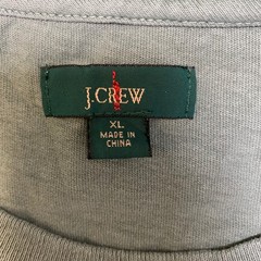 J.Crew T Shirt Mens XL Olive Green Cotton Crew Neck Short Sleeve Summer Tee
