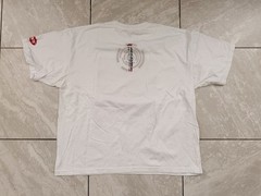 Vintage JNCO American Flag Y2K T-Shirt White Double-Sided, Size 2X Large