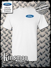 Ford Classic Blue Logo Crest T-Shirt – F150 Mustang – Official Licensed Product