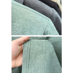 Short Sleeve V Neck Lapel T-Shirt for Men Breathable Business Casual Top