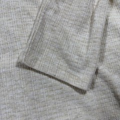 G.H. Bass Henley Mens Medium Beige Waffle Knit Thermal Long Sleeve Shirt