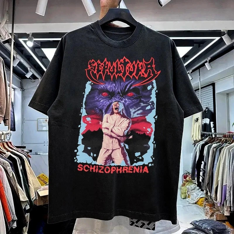 Sepultura Schizophrenia Albums 90s Basic Black T shirt Heavy cotton NH20892