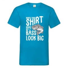 Fishing Bass Look Big Funny Humour Novelty T Shirt Various Colours And Sizes