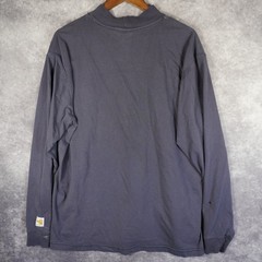 Carhartt Men’s Large Flame-Resistant Long Sleeve Shirt Blue FR FLAWED
