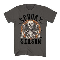 Halloween Shirt Vintage Retro Skeleton Scary Spooky Season Funny Novelty T-Shirt