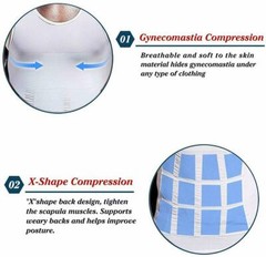 Mens Body Shaper Slimming Shirt Tummy Vest Compression Muscle Tank Top Shapewear