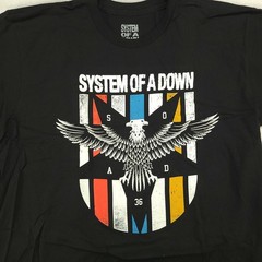 System of a Down Mens Graphic T Shirt Size L Large 36 Eagle Black Band New NWOT