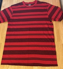 CSG Red Striped T-Shirt Men XL