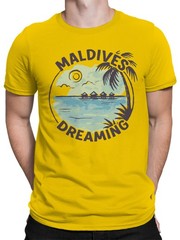 Maldives Dreaming Tropical Vibes Men’s T-shirt